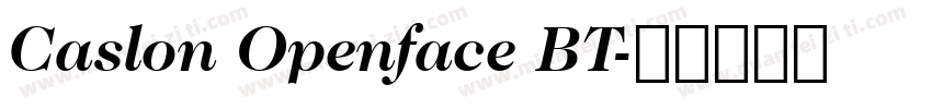 Caslon Openface BT字体转换